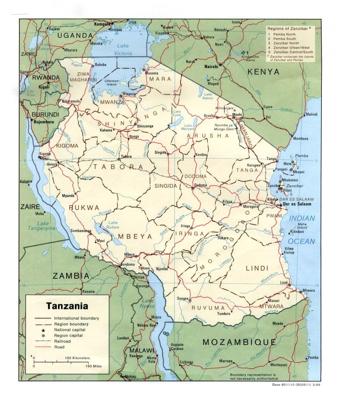 Žemėlapis istorines vietas tanzanija