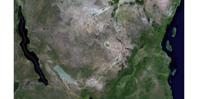 Žemėlapis palydovinės tanzanija
