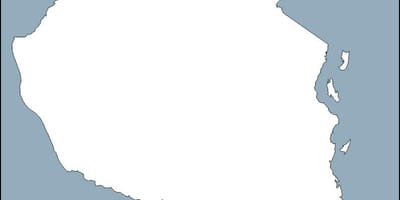 Žemėlapis tanzanija kontūro