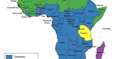 Žemėlapis tanzanija religija