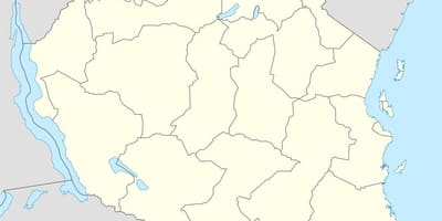 Žemėlapis tanzanija vektorius